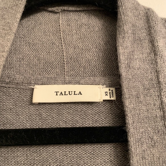 Talula XS Grey Open Front Cardigan - Picture 3 of 4